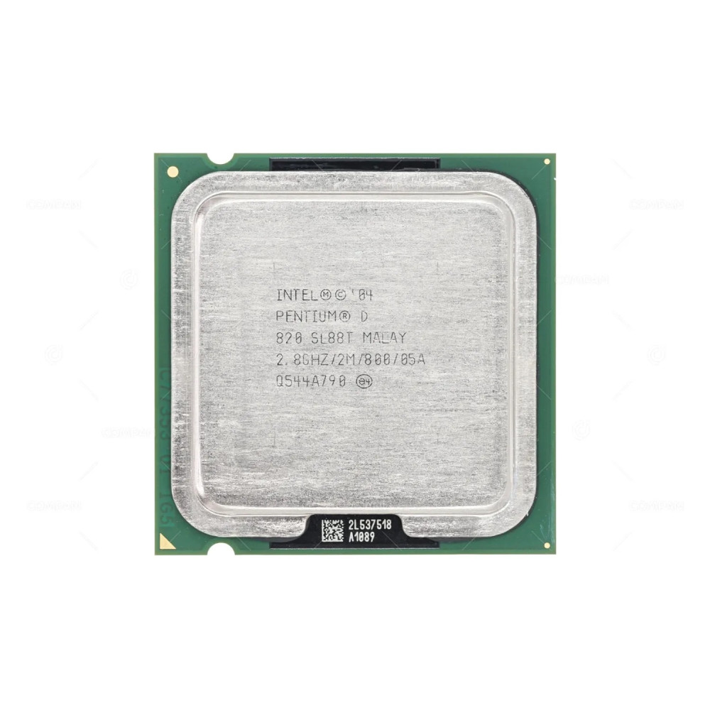 SL88T INTEL PENTIUM D 820 2.80 GHZ 800MHZ 2MB CACHE SOCKET LGA775 TDP 95W CPU